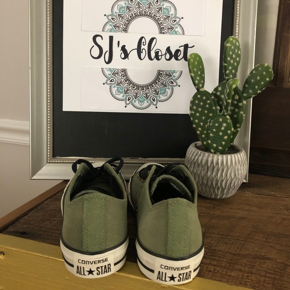 Army Green Converse - Picture 3 of 4